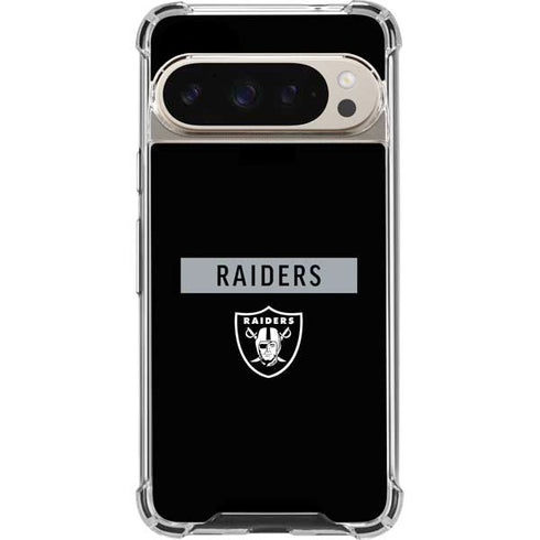 NFL Las Vegas Raiders Black Performance Series Pixel 9/9 Pro Clear Case